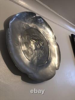 Hermann Gradl pewter Silvered Large Plate Dish