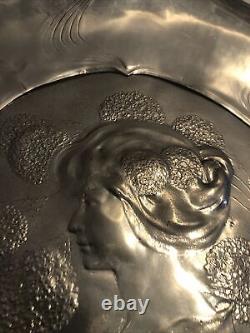 Hermann Gradl pewter Silvered Large Plate Dish