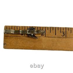 Hermann Siersbol 925S Sterling Silver Tie Bar Lot Viking Longship Crown Denmark