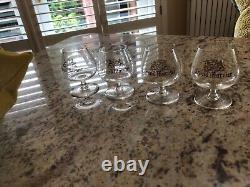 Hermes Paris Horses Head Pin Tray & Grand Marnier Invitation & 4 glasses