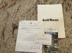 Hermes Paris Horses Head Pin Tray & Grand Marnier Invitation & 4 glasses