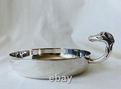 Hermes Paris Vintage Silver Plated Horse Head Equestrian Pin Tray Dish