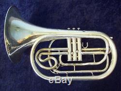 Highestquality Yamaha Yhr302m Silver Marching French Horn + Original Yamaha Case