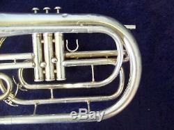 Highestquality Yamaha Yhr302m Silver Marching French Horn + Original Yamaha Case