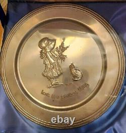 Holly Hobbie Sterling Silver Collector Plate In Original Box Worldwide Arts