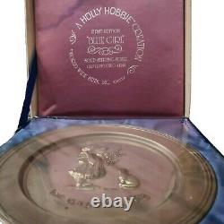 Holly Hobbie Sterling Silver Collector Plate In Original Box Worldwide Arts