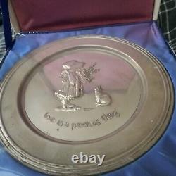 Holly Hobbie Sterling Silver Collector Plate In Original Box Worldwide Arts