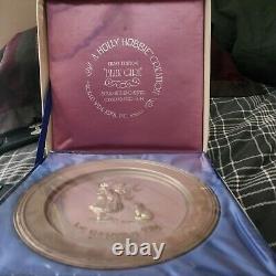 Holly Hobbie Sterling Silver Collector Plate In Original Box Worldwide Arts