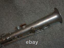 Holton Bb Soprano Sax/Saxophone, Original Silver Plate, Recent Pads Complete