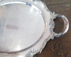 Huge Reed & Barton'Tara Hall Silverplate Serving Tray