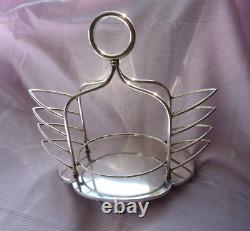 Impressive Art Deco Toast Rack 6 Slices Silver Plated EPNS