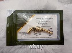 Investment Caster 24k Gold Plated S&W Schofield No. 3 10.7 Grams Pure Silver