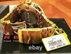 Invicta Reserve Rare Gold Plated Crono Driving Watch #6905 With Original Paperwork