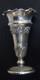 JAMES DIXON & SONS SILVER PLATE REPOUSSE EPBM SMALL ANTIQUE VASE C1900's