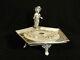 JAMES W TUFTS SILVER PLATED FIGURAL CALLING CARD TRAY With LITTLE GIRL CIRCA 1890