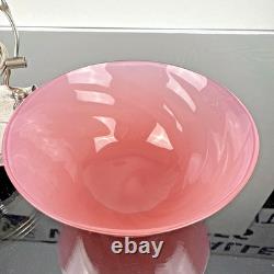J. B. CHATTERLEY & SONS LTD EPNS Plated Sugar Basket Original Pink Glass Liner