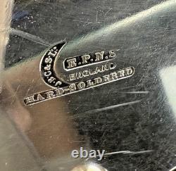 J. B. CHATTERLEY & SONS LTD EPNS Plated Sugar Basket Original Pink Glass Liner