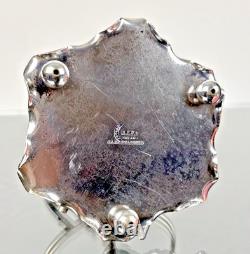 J. B. CHATTERLEY & SONS LTD EPNS Plated Sugar Basket Original Pink Glass Liner