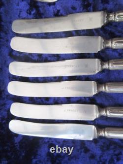 J Fraget SilverPlate Cutlery Set Nierdzewne Henneberg Hefra Art Deco Original Bx