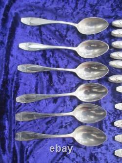 J Fraget SilverPlate Cutlery Set Nierdzewne Henneberg Hefra Art Deco Original Bx