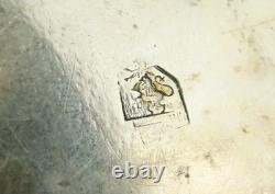 J. Hoffmann Bon bon bowl holder silver-plated brass Viennese secession Deco 1900