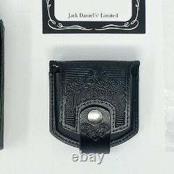 Jack Daniels Old No. 7 Silver Plated Pocket Watch, Chain And Leather Pouch Rare