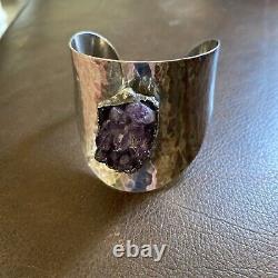 Jacob Hull B&D Denmark Silver Plated Amethyst Bangle