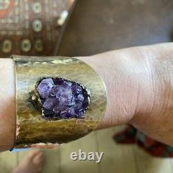 Jacob Hull B&D Denmark Silver Plated Amethyst Bangle