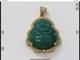 Jade Buddha Zircons Pendent Gold Plated