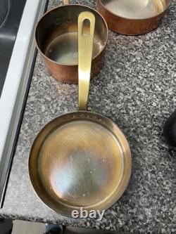 Jeaggi heavy silver plate saucepans E. P. C made in England used