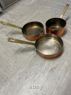 Jeaggi heavy silver plate saucepans E. P. C made in England used