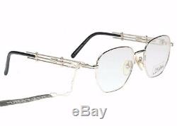 Jean Paul Gaultier 55-4174 Vintage 80s pantos steampunk silver plated eyeglasses