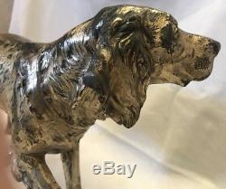 Jennings Brothers Irish Setter. Silver plated sculpture JB2591. Very nice