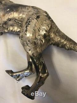 Jennings Brothers Irish Setter. Silver plated sculpture JB2591. Very nice