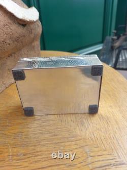 Jewelry Box Silver Plated Country Scene SILVER