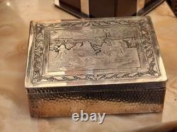Jewelry Box Silver Plated Grandfather's Joy SILVER SILBER