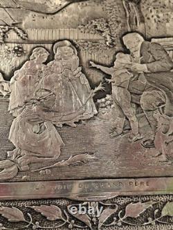 Jewelry Box Silver Plated Grandfather's Joy SILVER SILBER