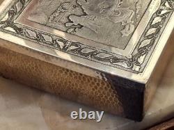 Jewelry Box Silver Plated Grandfather's Joy SILVER SILBER