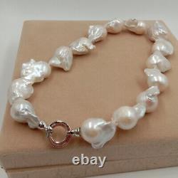 Jewelry Set NATURE FRESHWATER Baroque PEARL Necklace BRACELET Ring and Earring