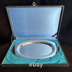 K. UYEDA Japanese 950 Sterling Silver Simple 9.5 Plate 188g W Original Box