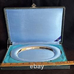 K. UYEDA Japanese 950 Sterling Silver Simple 9.5 Plate 188g W Original Box