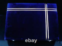 Kanmnagar Silver Filagree Two Handled Tray in Original Case, 20th Century Indian