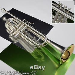 King H. N. White 2B Liberty Model Trumpet One-Piece Bell Original Silver Plating