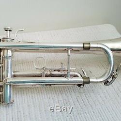 King Trumpet 1501 Silver. 462 Bore with Original Case