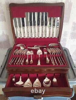 Kings Pattern Silver Plated Cutlery Set Canteen With Box Mixed Brands A1 EPNS