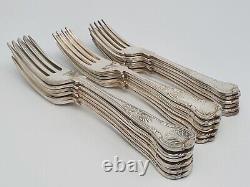 Kings Pattern Silver Plated Cutlery Set Canteen With Box Mixed Brands A1 EPNS