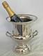 LARGE ORNATE SILVER PLATED CHAMPAGNE WINE COOLER ICE BUCKET f