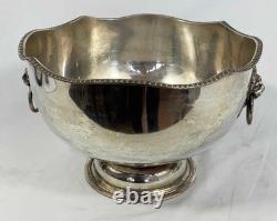LARGE ORNATE SILVER PLATED CHAMPAGNE WINE COOLER MULTI BOTTLE ICE BUCKET c