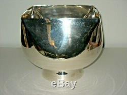 LARGE Vintage 70s 80s Ward Bennett Design Mid Century Modern Silver Plate Bowl