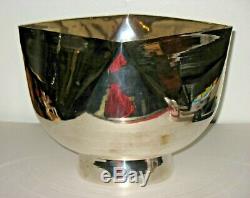 LARGE Vintage 70s 80s Ward Bennett Design Mid Century Modern Silver Plate Bowl